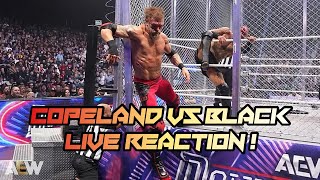 ADAM COPELAND VS MALAKAI BLACK BARBWIRE STEEL CAGE MATCH LIVE REACTION [upl. by Lach]