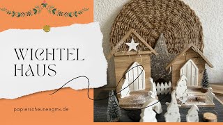 Wichtelhaus aus Klötzchen diy wichtel diyprojects [upl. by Anaitsirk]