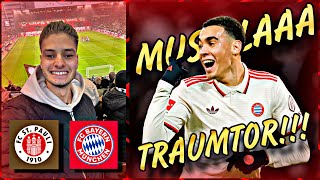 MUSIALA TRAUMTOR 🤯🔥 Fanfreundschaft 🤝🏻❤️  St Pauli vs FC Bayern  Stadionvlog  MIDO [upl. by Annadal]