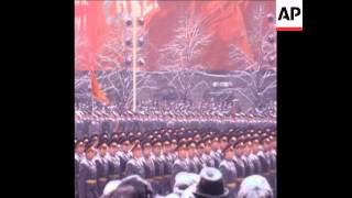 SYND 08111970 THE ANNUAL MILITARY PARADE IN RED SQUARE MARKING 53RD ANNIVERSARY OF OCTOBER REVOLUT [upl. by Prudhoe]