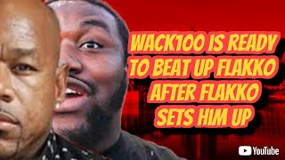 WACK 100 IS READY TO CRASH OUT ON FLAKKO AFTER HE USES SNOOPY BADAZZ TO SET HIM UP [upl. by Nataline769]