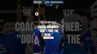 FSM Prep Rally shorts Bishop Gorman Head Coach Brent Browner  Las Vegas High School Football [upl. by Konstantin]