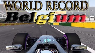 WORLD RECORD in Belgium  F1 2017 wsetup [upl. by Lajet719]