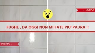 METODO FACILE E STREPITOSO PER PULIRE LE FUGHE DELLE PIASTRELLE SENZA FATICA [upl. by Eenad]