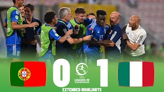 Italy vs Portugal  Highlights  U19 European Championship Final 16072023 [upl. by Maure]