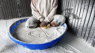 Sitting in the pool powder play cleaning and sweeping and more dusty fun ASMR powderplay [upl. by Rebmyt657]