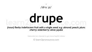 How to pronounce Drupe  English pronunciation [upl. by Matthaeus71]