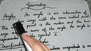 Class 7 and 8  Mathematics  Geometry [upl. by Alywt]