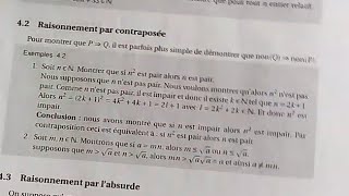 Algèbre 1 s1 MIP Raisonnement par contraposée [upl. by Isbella]