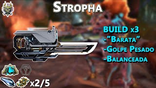 Warframe Stropha el mejor sable pistola Detalles y Builds Ops [upl. by Kinghorn]