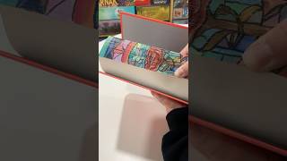 Stained glass fore edge cracking🌹calicogallery stainedglass asmr foreedgepainting [upl. by Annaujat]