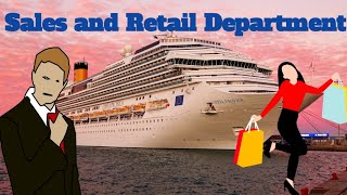 Sales and Retail department on cruise ship  Salesman salery on cruise ship [upl. by Eanal]