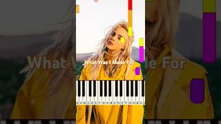 Billie Eilish  What Was I Made For Piano Tutorial [upl. by Ayala]