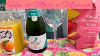 How to make the BEST Mimosa at HomeClassic Mimosa RecipeQuick and Easy Cocktail 🍹 [upl. by Bianka]