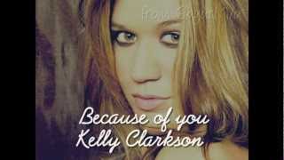 Because of you  Kelly Clarkson Vietsub amp Lyric on screen [upl. by Gerk]