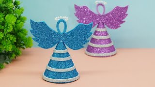 Handmade Christmas Angel Decoration🎄DIY Christmas Tree Ornaments [upl. by Lan]