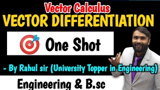 VECTOR DIFFERENTIATION ONE SHOT  PRADEEP GIRI SIR [upl. by Onivla]