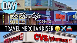 DAY IN THE LIFE OF A TRAVEL MERCHANDISER 🚗🛒 [upl. by Llenyr]