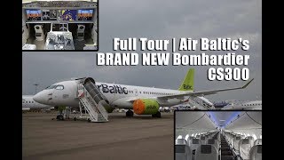 Singapore Airshow 2018  Full Tour  Air Baltics BRAND NEW Bombardier CS300 [upl. by Notpmah]