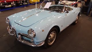 1957 Alfa Romeo Giulietta Spider  Exterior and Interior  Auto dEpoca Padova 2017 [upl. by Herbert351]