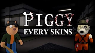 PIGGY  EVERY SKINS  Including Intercity skins [upl. by Svensen]