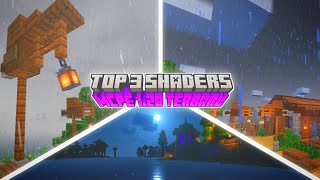 TOP 3 SHADERS MCPE 120 RENDER DRAGON  ULTRA REALISTIC MIRIP JAVA 🔥 [upl. by Aliuqaj]