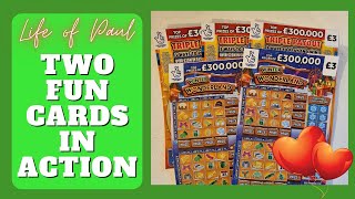 5 cards in a £15 mix of scratch cards video A mix of £3 scratch cards [upl. by Rihaz530]