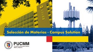 Selección de Materias  Campus Solution [upl. by Delphinia]