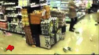 Raw Video Quake Shakes Items Off Store Shelves [upl. by Yoko707]