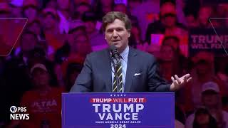 Tucker Carlson’s Epic 9Minute Speech at Madison Square Garden – A MustWatch [upl. by Hebel]