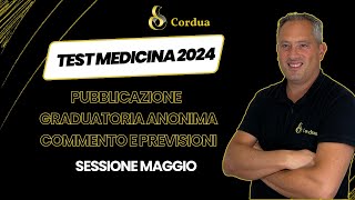 Test Medicina 2024  Graduatoria anonima  COMMENTO SESSIONE MAGGIO [upl. by Ahsiekit]