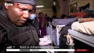 Johannesburg Prison Raid  Inmates searched [upl. by Drucy881]