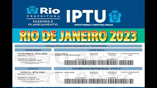 IPTU 2023 pela internete  IPTU DA CIDADE RIO DE JANEIRO 2023  COTA ÚNICA E PARCELADO  FÁCIL [upl. by Alaehcim]