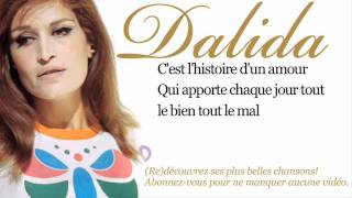 Dalida  Histoire dun amour  Paroles Lyrics [upl. by Peednama155]