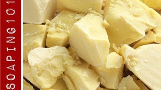 Cocoa Butter for Soapmaking  Soaping101 [upl. by Lindemann]