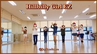 Hillbilly Girl  LinedanceBeginnerHillbillyGirljoylinedance [upl. by Semadar]