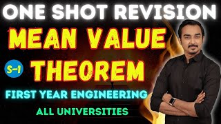 MEAN VALUE THEOREM  S1  INSEM  FIRST YEAR ENGINEERING  ENGINEERING MATHS  SAURABH DAHIVADKAR [upl. by Irbua673]