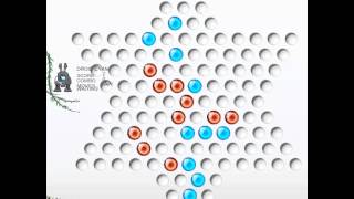 Jump checker demo 跳子棋演示， Chinese checkers， Sternhalma跳棋 [upl. by Atinrahc257]