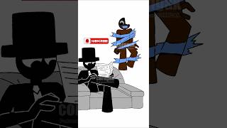 Good afternoon scary Brud x normal Black incredibox sprunki animation art shorts [upl. by Armil]