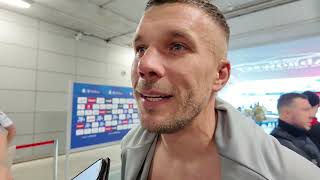 Lukas Podolski po meczu ze Stalą Mielec 20241020 [upl. by Bart557]