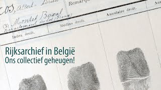 Het Rijksarchief in België Ons collectief geheugen [upl. by Ardle732]