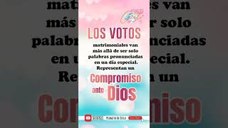 Los votos matrimoniales📝¡Que compromiso votos compromiso promesa [upl. by Alliuqat]