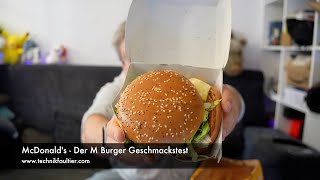 McDonalds  Der M Burger Geschmackstest [upl. by Longwood]