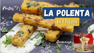 POLENTA CRÉMEUSE amp FRITES DE POLENTA  RECETTE MINUTE TV [upl. by Gunnar]