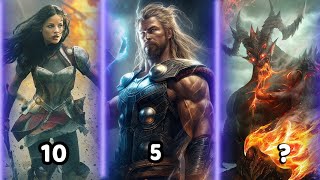 Ranking the Strongest Asgardians in MCU [upl. by Guarino341]