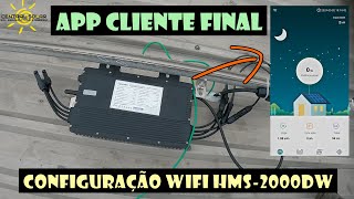 MICRO HOYMILES HMS2000DW INSTALAÇÃO E CONFIGURAÇÃO WIFI [upl. by Anitram707]