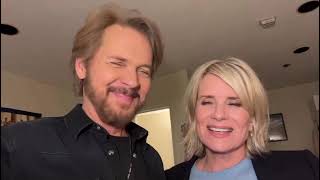 Stephen Nichols and Mary Beth Evans on set of Days of our Lives 112023 [upl. by Fortuna]