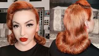 1950s Pageboy Inspired Hair Tutorial [upl. by Diraf90]