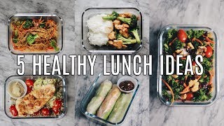 5 HEALTHY LUNCH IDEAS FOR WORK amp SCHOOL [upl. by Korwin]