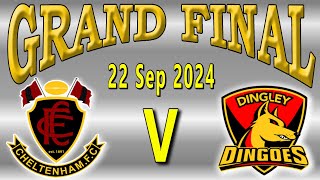 SFNL Seniors  Cheltenham V Dingley  GRAND FINAL on 22 September 2024 at RSEA Park [upl. by Fessuoy]